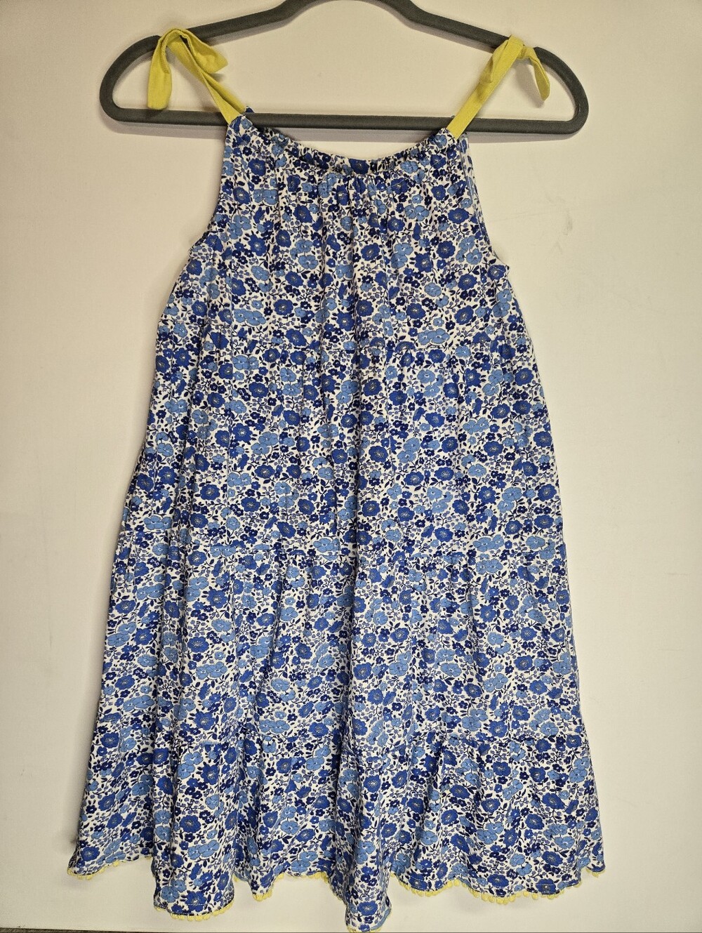 Mini Boden Blue and White Floral Dress